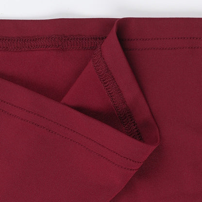 Crimson Kiss Mini Bodycon Dress Maroon