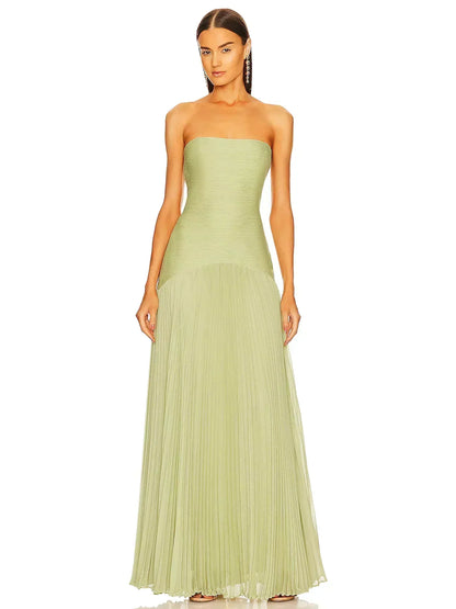 SABRINA SLEEVELESS DROP - WAIST MAXI DRESS