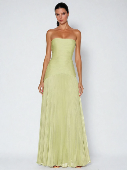 SABRINA SLEEVELESS DROP - WAIST MAXI DRESS