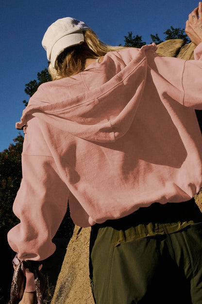 Cuddled Up Days Pocket Hoodie Top - 6 Colors
