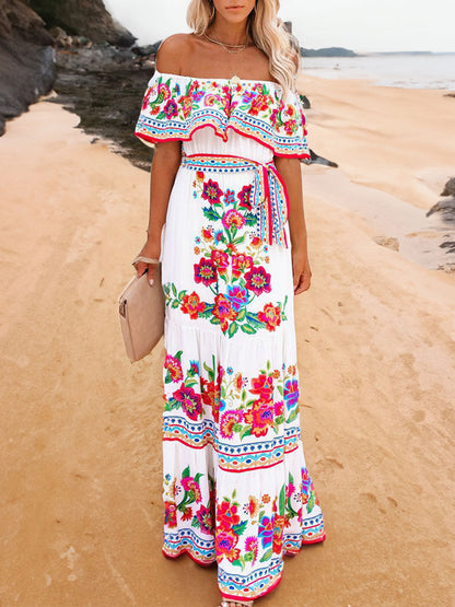 One Shoulder Maxi Dress