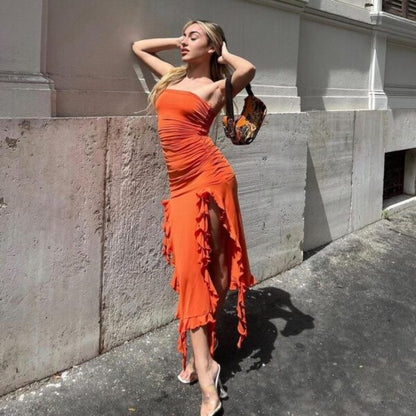 Aliza Mini Dress Orange
