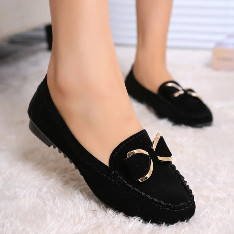 Elegant ButterflyKnot Comfortable Casual Soft Classic Office Flats Loafers