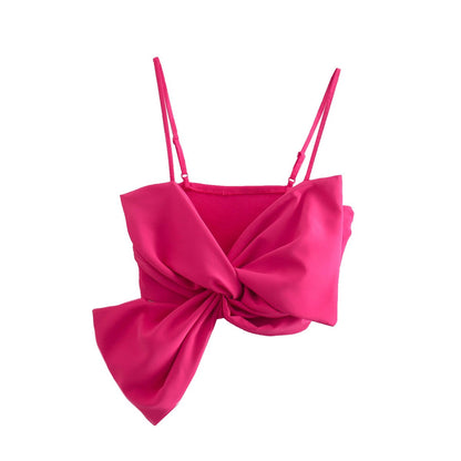 Chic Lady Crop Top Summer High Street Camis Tank Top Female Camisole