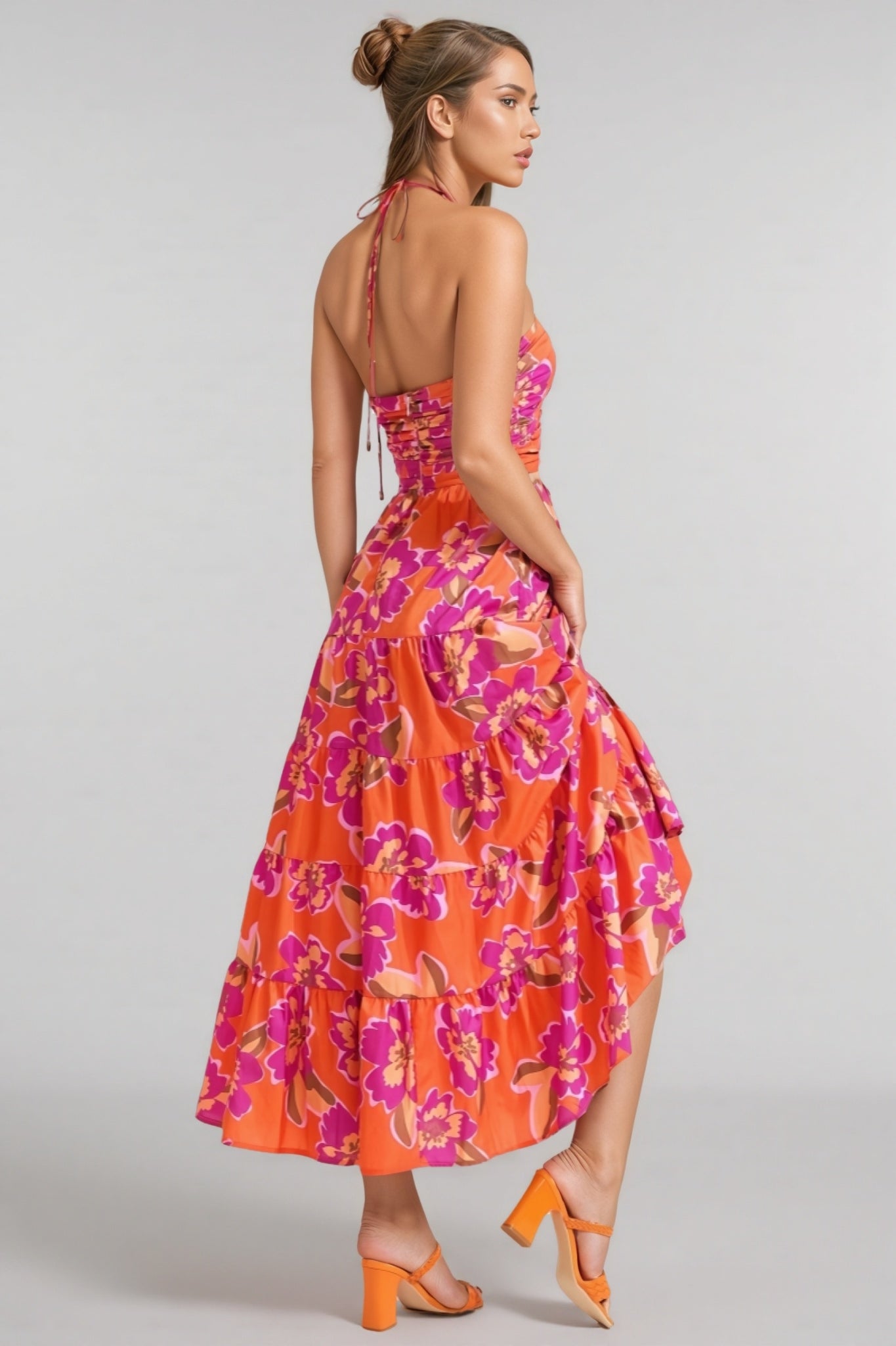 Dari Floral Backless Maxi Dress