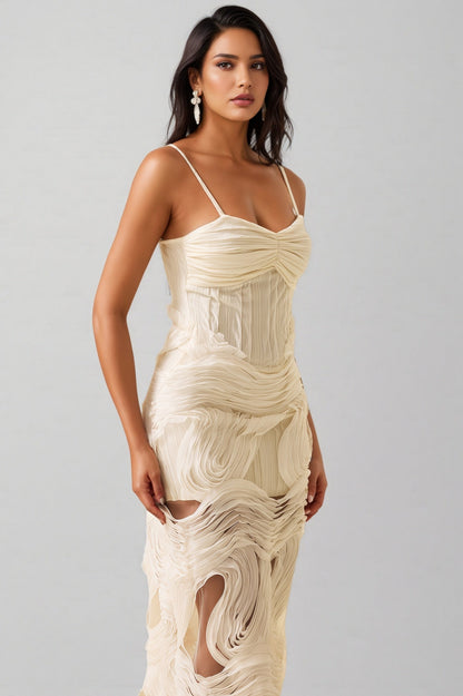 Nilo Lace Sleeveless Midi Dress