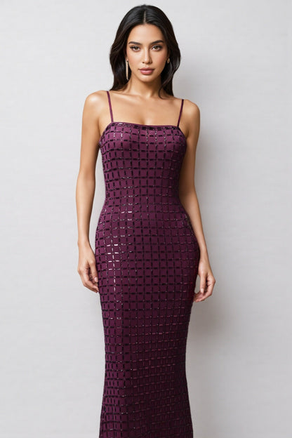 Vinartp Sleeveless Diamond Maxi Dress