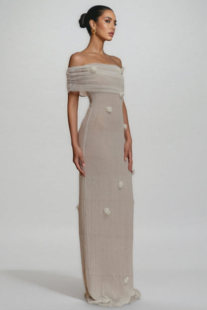 Quirina Orchid Knit Maxi Dress
