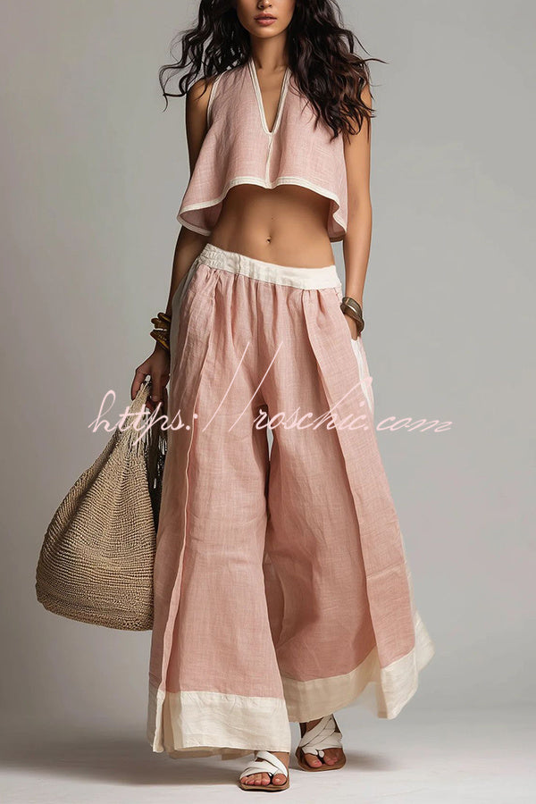 Effortless Summer Linen Matching Set