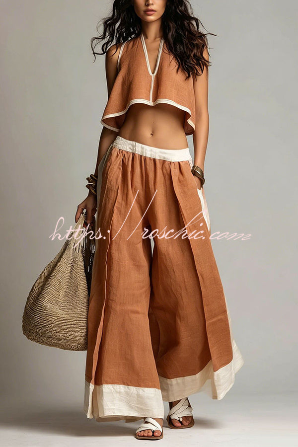 Effortless Summer Linen Matching Set