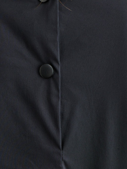 Just My Style Cotton Round Neck Loose A-line Dress