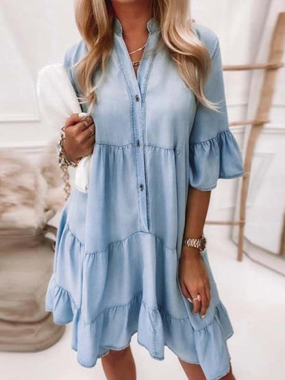 A-line Denim Dress