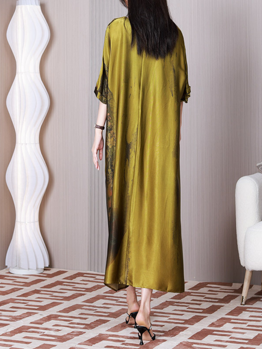 Take My Heart Round Neck A-line Dress