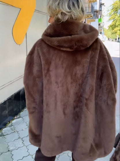 Plush Hooded Oversized Parka