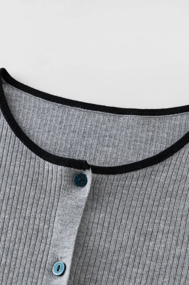 Knit Bow Cami Twinset Cardigan