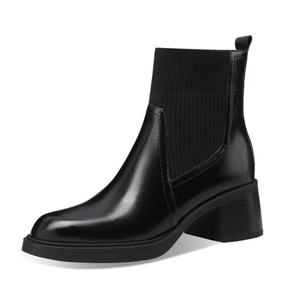British style stretch slim fit sock boots