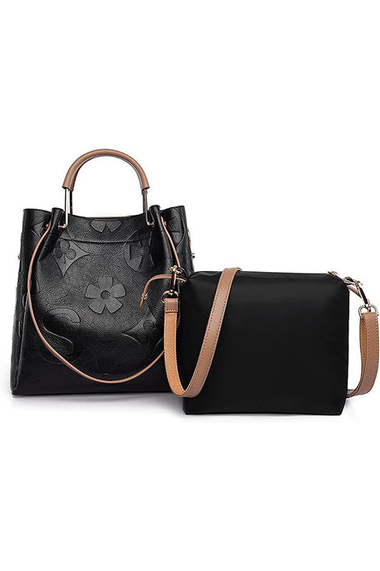 Stylish and Casual Large-capacity Embossed Shoulder Bag