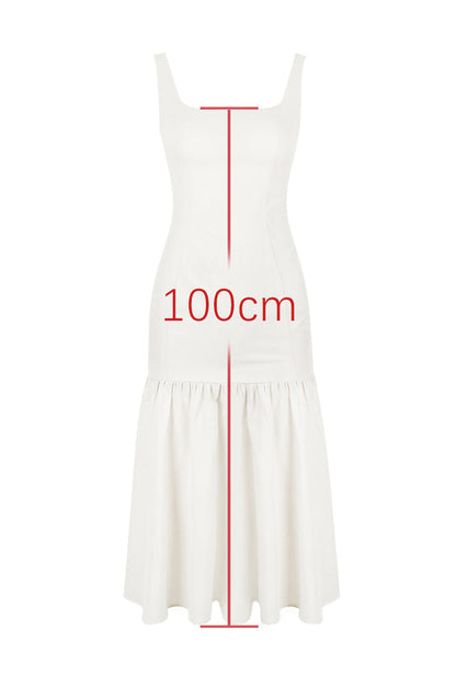 Amore Dropped Waist Midi Dress
