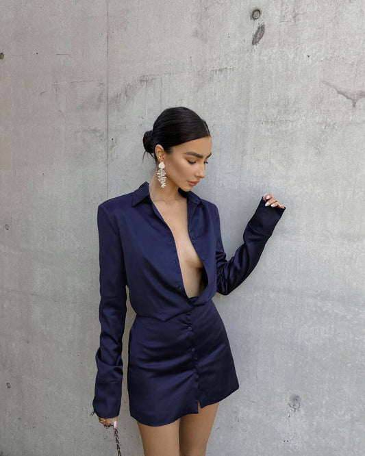 Anna Love Mini Dress Blue
