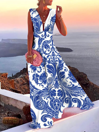 Solid Color Mid-waist Dress