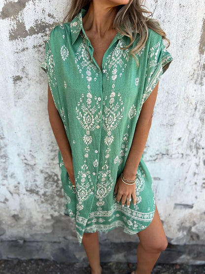 Cotton Linen Pocket Dress