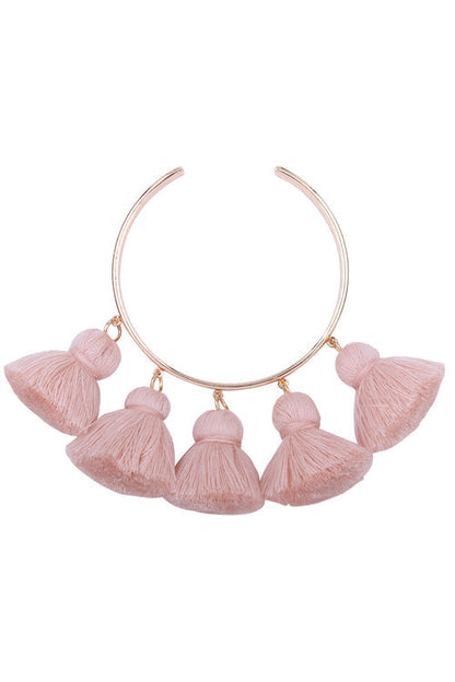 Fringe Chic Metallic Bracelet