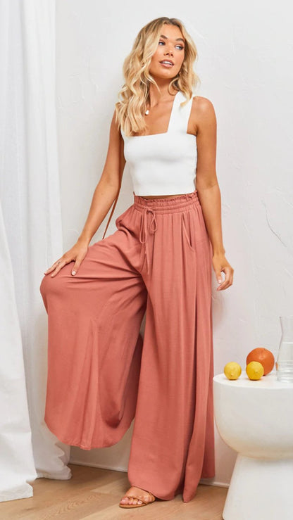 Casual Wide Leg Pants