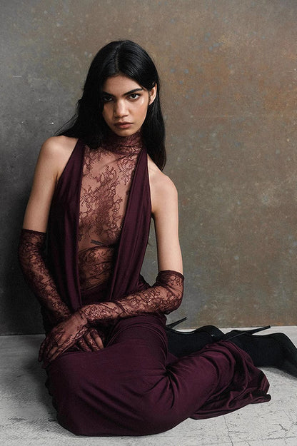 Sexy Cut Out Bodycon Maxi Dress