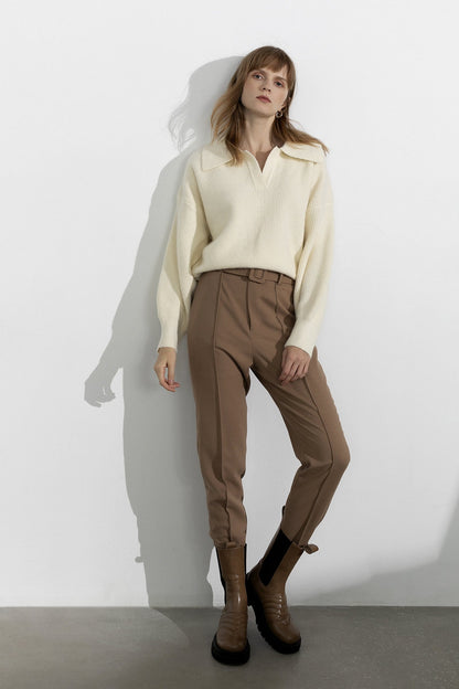Henrietta Ivory Collared Sweater