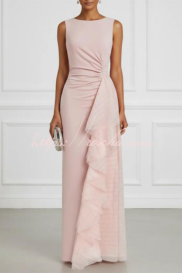 Aurelia Elegant Asymmetric Pleated Dress
