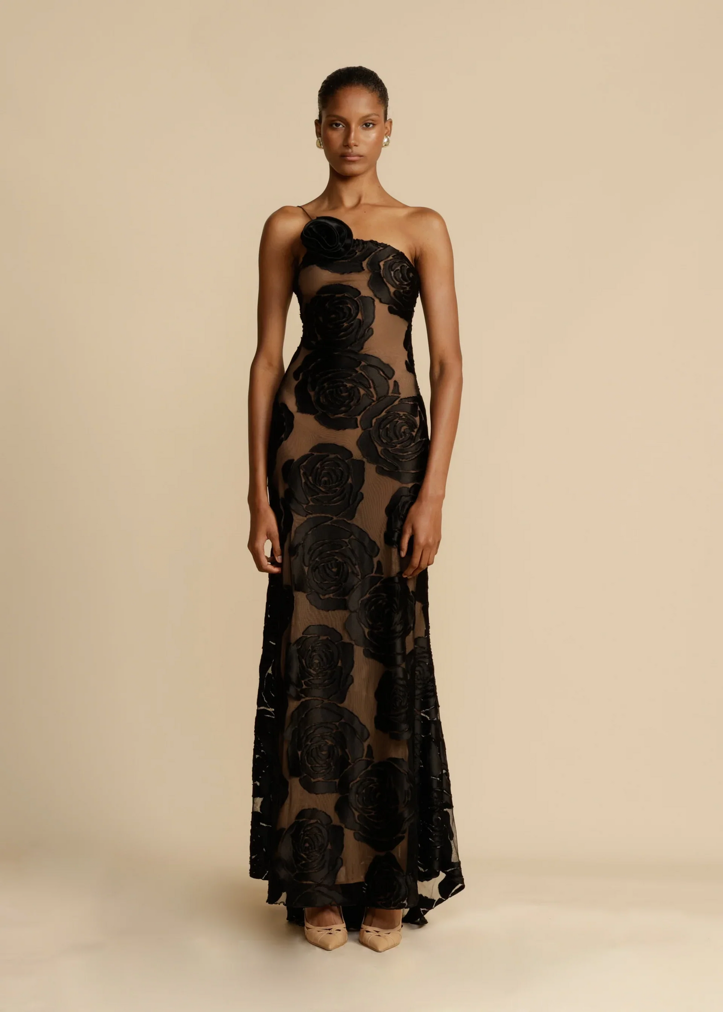 Vanesa Timeless Long Silk Evening Dress with Backless Design Everyday Luxe Edit