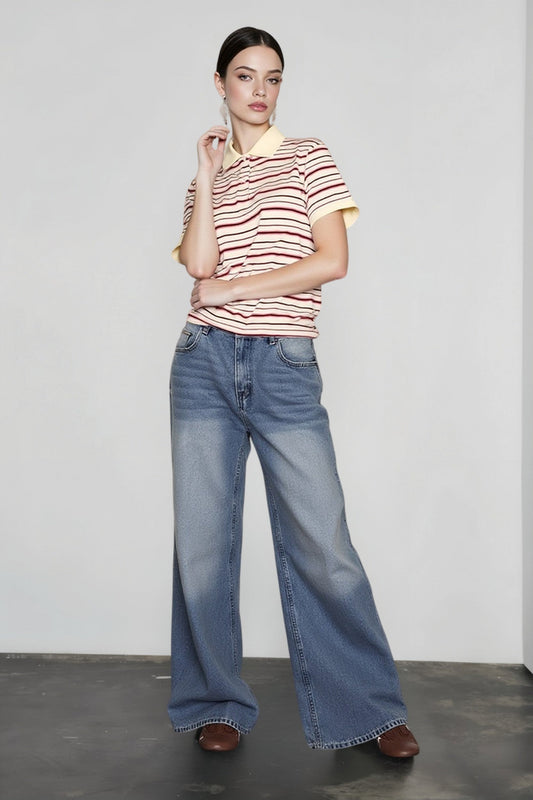 Vintage Stripe Relaxed T-shirts