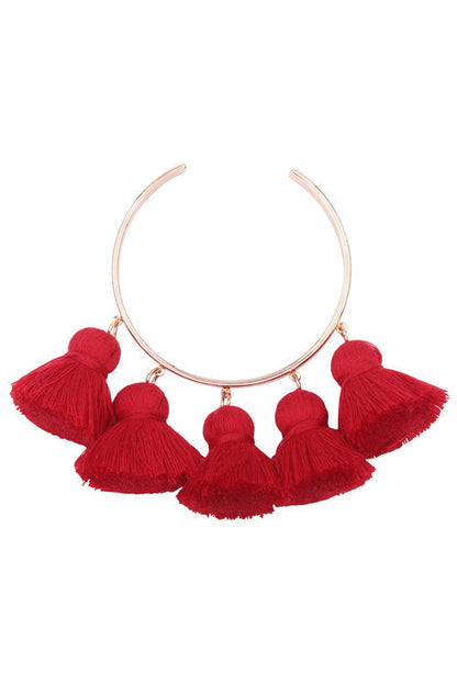 Fringe Chic Metallic Bracelet