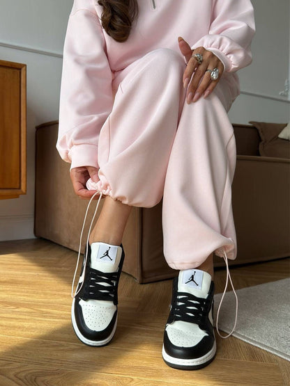 Refined Zip Collar Lounge Set