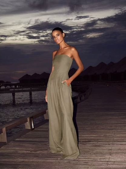 Chic Strapless Jumpsuits