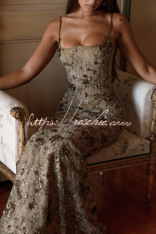 Stylish Sleeveless Halter-neck Slim-fit Backless Tie-up Elegant Maxi Dress