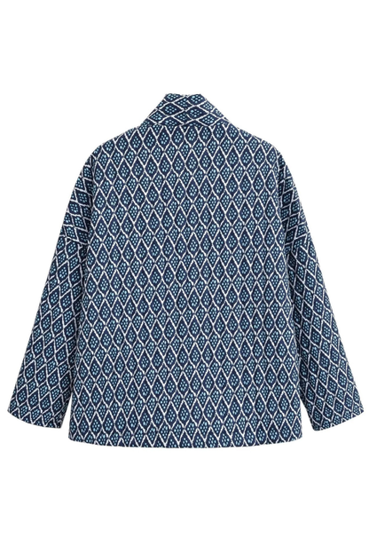 Diamond Print Loose Light Cotton Jacket