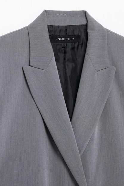 Double Breasted Casual Blazer