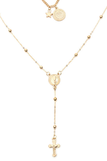 Cross Layer Chain Necklace
