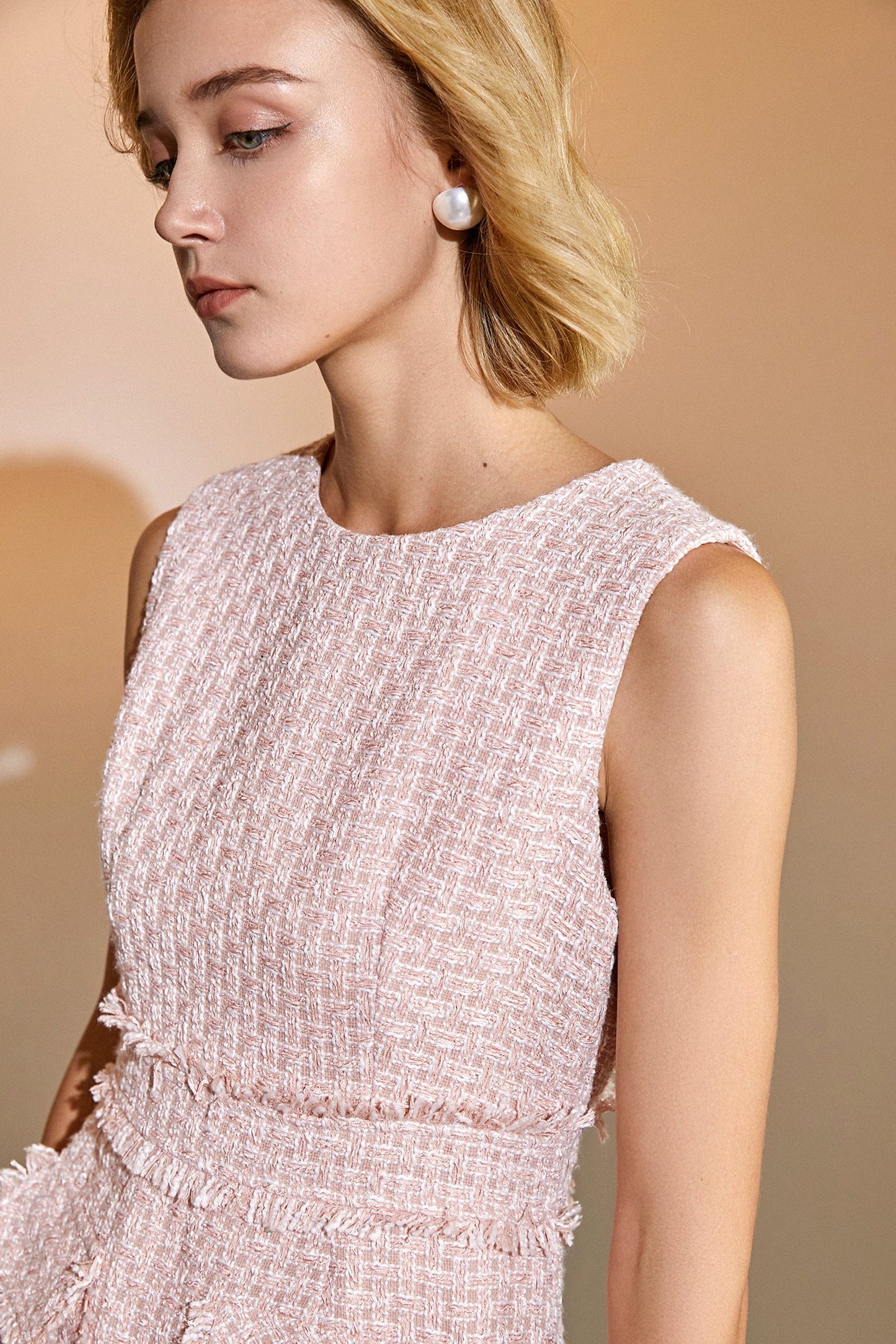 Abra Pink Vintage Mini Dress
