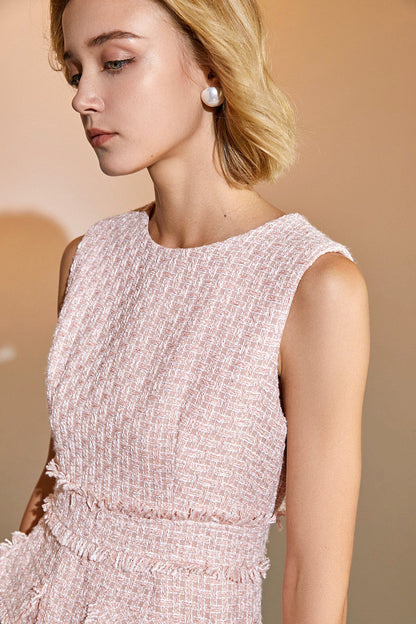 Abra Pink Vintage Mini Dress