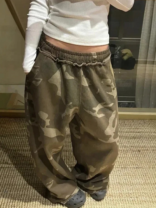 American Hot Chick Camo Baggy Sweatpants