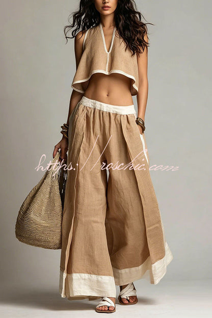 Effortless Summer Linen Matching Set