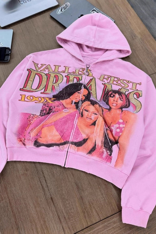High Street Vintage Zip Hoodie