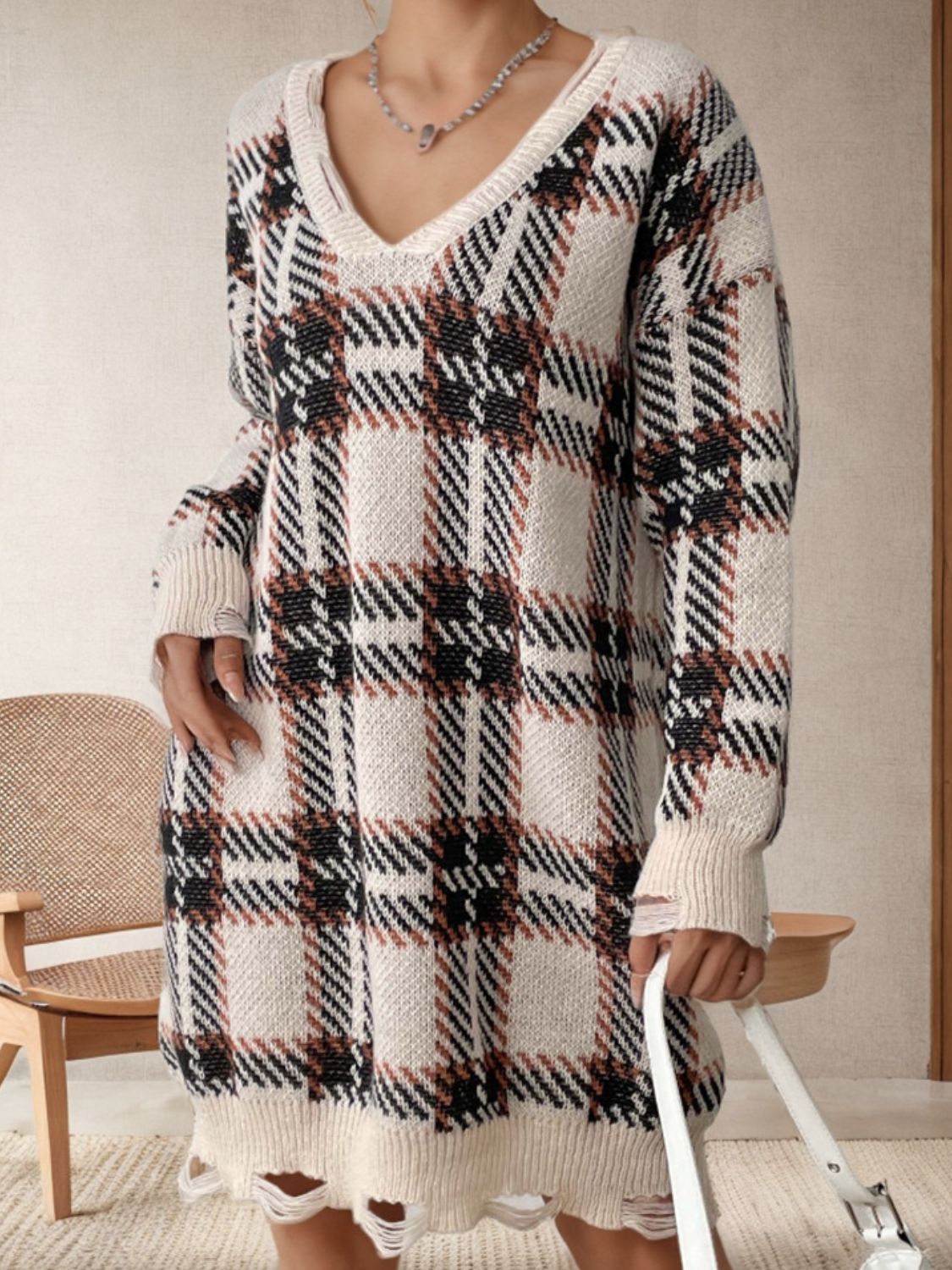 Annelie Long Sleeve Sweater Elegant Dress for Modern Casual Wear