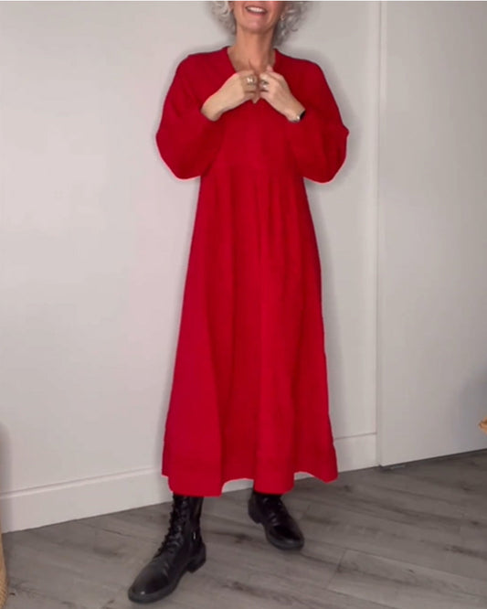Jenifer Statement Long Sleeve Dress Elevated Occasion Wear