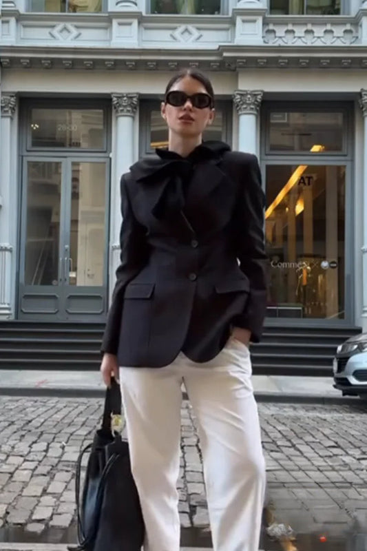 Elegant Fitted SingleButton Blazer
