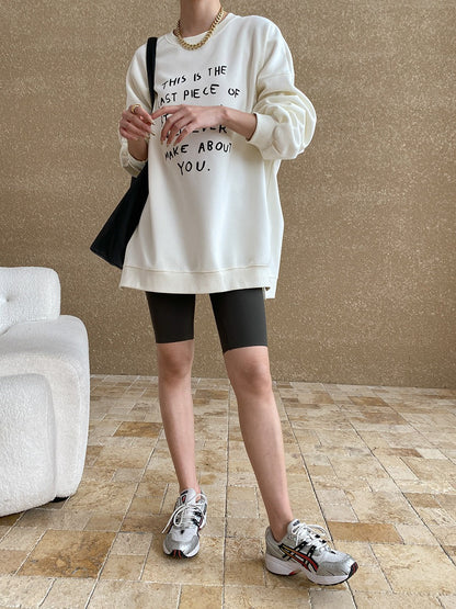 Fake Two-piece Thermal Fleece Hooded Sweater