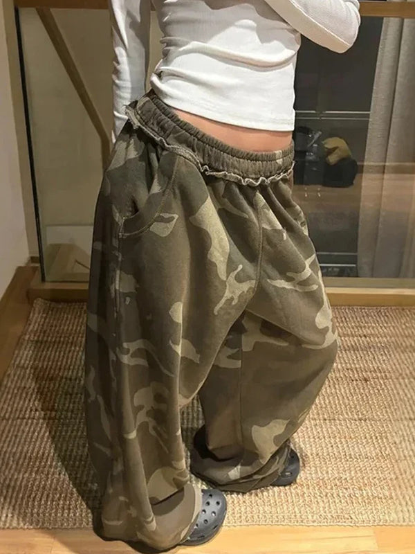 American Hot Chick Camo Baggy Sweatpants