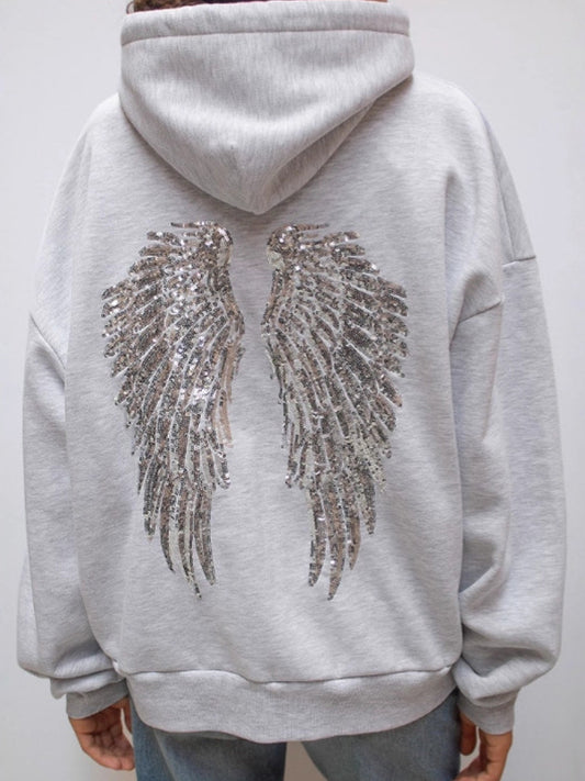 Retro Wings Punk Sweatshirts